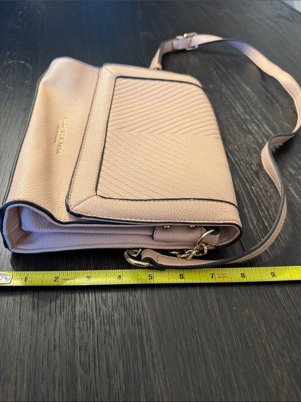 Marc New York Blush Pink Quilted Flap Crossbody - Picture 6 of 8